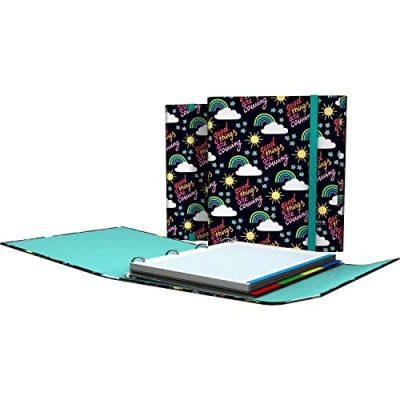Imagen de Grafoplás 88212644. Carpesano 4 Anillas con Recambio Cuadriculado 5x5, A4, Solapa de Cierre, Incluye Separadores, Carpeplús, Elena Corredoira, Hope