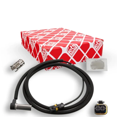 Imagen de FEBI BILSTEIN 107660 Sensor de ABS Eje delantero, derecha con casquillo, grasa 1800 1470