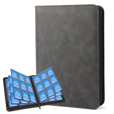 Imagen de GOLXUWO Album de cartas Coleccionables,540 Bolsillos,Carpeta Tarjetas PU Impermeable,Compatible Varias