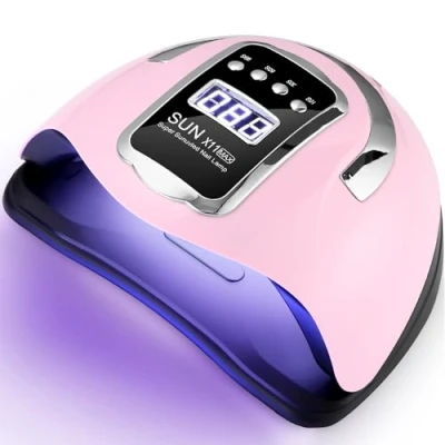 Imagen de UIHOL Lámpara de Uñas UV 280W, 66 LED Lámparas Profesional Secadora Rápido, Curado Esmalte Gel con 4 Temporizador y Pantalla LCD Para Manicura/Pedicura Nail Art en el Hogar