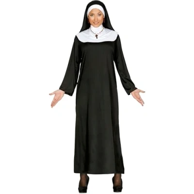 Imagen de FIESTAS GUIRCA Disfraz de Monja Mujer Adulta Talla 38 40