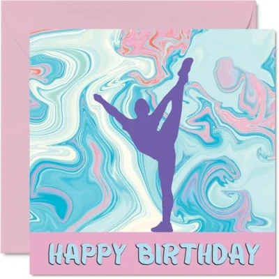 Imagen de tarjetas de cumpleaños deportivas para mujeres y niñas, animadoras en el deporte, tarjeta amiga, hermana, hija, sobrina, compañera equipo, 145 mm x mm,