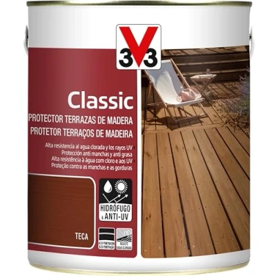 Imagen de V33 PROTECTOR TERRAZAS DE MADERA CLASSIC MATE TECA 2,5L