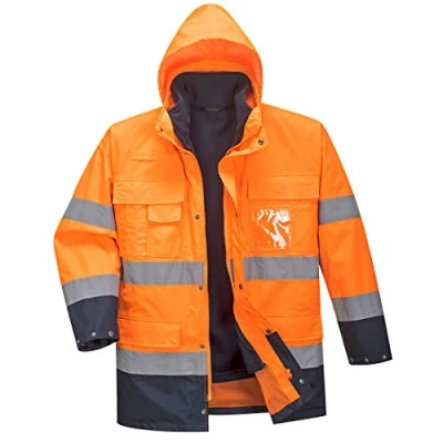 Imagen de Portwest Chaqueta Lite 3 En 1, De Alta Visibilidad, Tamaño: L, Color: Naranja/Marino, S162ONRL