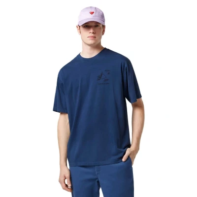Imagen de Scotch &amp; Soda Regular FIT Front AND BACK Artwork Camiseta estampada, Hombre, Talla: Large, Sky blue