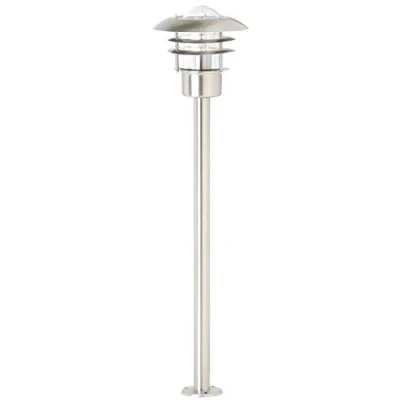 Imagen de BRILLIANT lámpara Terrence de pie para exterior acero inoxidable 1x A60, E27, 60W, adecuado lámparas estándar (no incluidas) Escala a ++ E Clase protección IP: 44 prueba