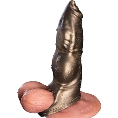 Imagen de Funda pene, extensor de pene realista &#039;Shuangyun·Gou Po&#039; Diseño Realista, Textura Piel y Detalles, Flexible Suave, Efecto Alargamiento Engrosamiento, con Anillo para Retraso Eyacu