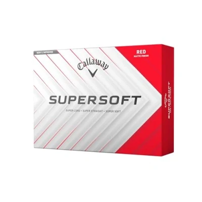 Imagen de Callaway Golf Bola de Supersoft 2025, Rojo