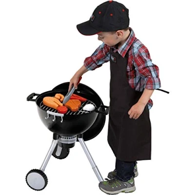 Imagen de Theo Klein 9466 Weber One Touch Premium Kettle barbecue I Children&#039;s set with Light , Sound and Lots of Accessories Toy for Children Aged 3 Years up