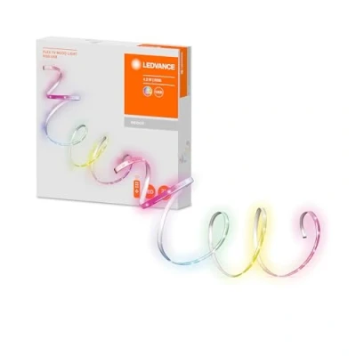 Imagen de Ledvance TV LED Strips 1m con conexión USB, RGB incluyendo mando a distancia, retroiluminación para TV, iluminación cuadros, tira de luz autoadhesiva, Surround FLEX