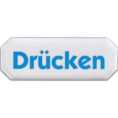 Imagen de Meister cartel 107 x 40 mm Efecto 3d/señalización/Info placa/puerta y comercios Etiquetado/Razón pieza Etiquetado/Orientación, 506280