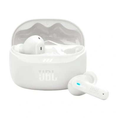 Imagen de Auriculares True Wireless JBL Tune Beam 2, 48 h Autonomía, IP54, Cancelación de ruido, Ergonómico, Blanco