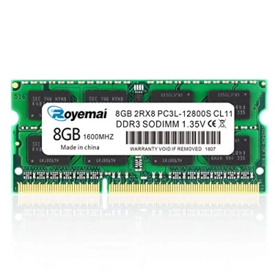Imagen de DUOMEIQI 8GB DDR3L 1600MHz PC3 12800 Unbuffered Non ECC 1.35V CL11 2Rx8 Dual Rank 204 Pin SODIMM Portatil Memoria Principal Module Upgrade