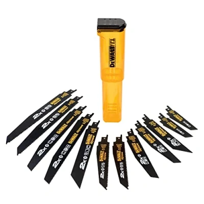 Imagen de DEWALT DT2441L QZ Juego de 12 Hojas para Sierra Sable 2 x DT 2307L, 2308L, 1 2408L, 2300L, 2301L, 2407L, 2315L, Con Estuche Almacenamiento