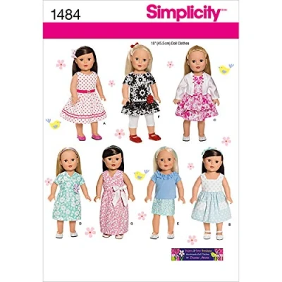 Imagen de Simplicity us1484os Tamaño Ropa De Muñeca (OS
