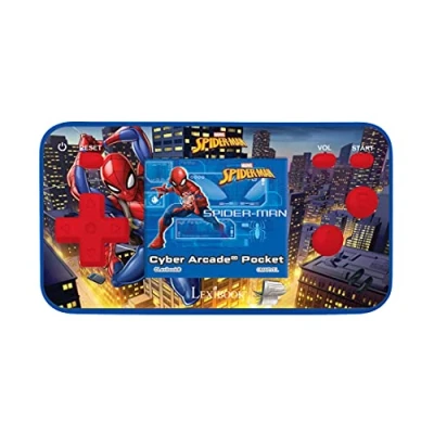 Imagen de Lexibook Marvel Spider Man Cyber Arcade Pocket Consola portátil, 150 Juegos, LCD, con Pilas, Azul/Rojo, Color