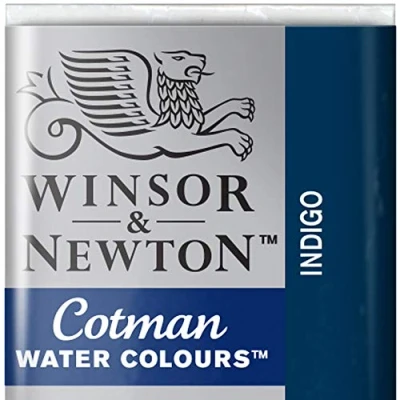 Imagen de Winsor &amp; Newton Cotman Acuarela En Pastilla, Indigo, 1,9x1,6x1,1 cm