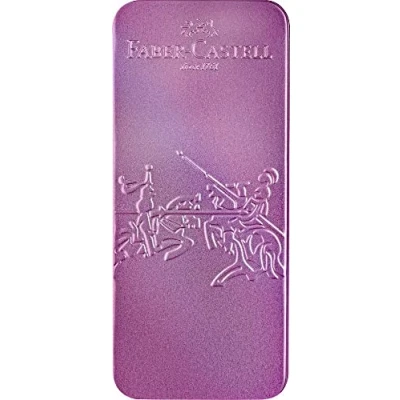 Imagen de Faber Castell Grip Edition Glam 201534 Juego de escritura con bolígrafo y pluma estilográfica, plumín M, color morado