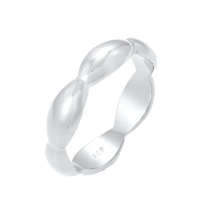 Imagen de Elli Basic Design Anillo silvercoloured, Mujer, Talla: 52, Silver coloured