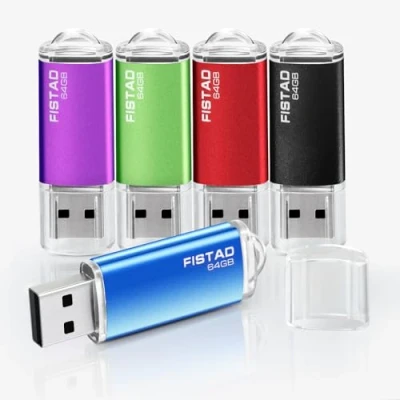 Imagen de FISTAD memoria USB de 64 GB, 2.0, flash para PC, tableta, ordenador almacenamiento datos (5 CV)