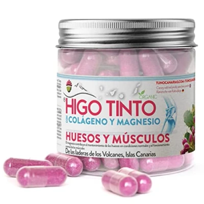 Imagen de HIGO TINTO con colágeno Marino y Magnesio Articulaciones fuertes piel tersa. Regenerador de tejidos hidrolizado 90 cápsulas.
