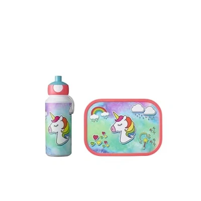 Imagen de Mepal Lunchset (School Cup &amp; Lunchbox) Campus Pop Up Unicorn
