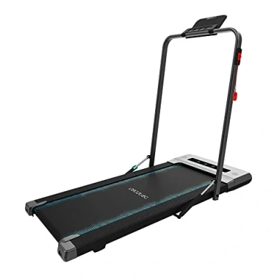 Imagen de Cecotec Cinta de Andar Compacta y Plegable DrumFit WayHome 600 Pad. 550 W / 0,75CV, Superficie Carrera 100x40cm, Velocidad hasta 6km/h, Barra Plegable, Pantalla LCD, Altavoces Mando