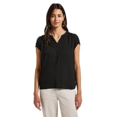 Imagen de Street One A323324 Camiseta con Aspecto de túnica, Negro, 42 Mujeres