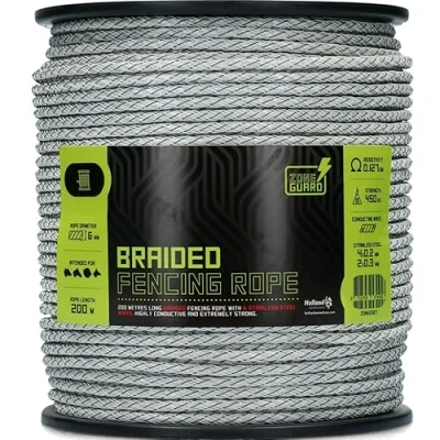 Imagen de ZoneGuard 6 mm para cordón de cerca trenzado Groen 200 m