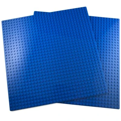 Imagen de Bloques De Construcción Placas Base Clásica Compatibles con Todas Las Principales Marcas (2X Azul)
