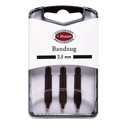 Imagen de Clairefontaine ES Brause 318025B Pack de 3 puntas metal Bandzug 2,5 mm
