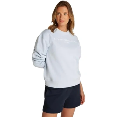 Imagen de Tommy Hilfiger MDRN REG CORP LOGO Sudadera, Mujer, Talla: XS, Breezy blue