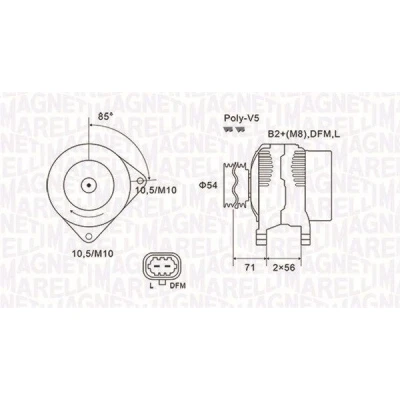 Imagen de Alternador MAGNETI MARELLI 063731973010