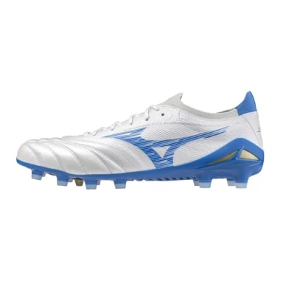 Imagen de Mizuno Morelia NEO IV B Elite RUN ON Botas de fútbol con tacos, Hombre, Talla: 43, White/laser blue Zapatos