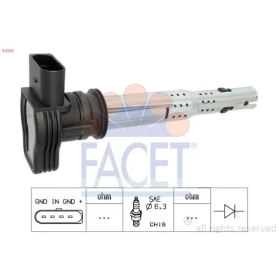 Imagen de Bobina de encendido FACET 9.6326