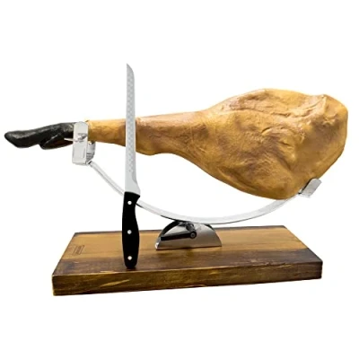 Imagen de NERTHUS FIJ 957 Jamonero Cabezal Giratorio con Fijo y Base Ajustable Cuchillo