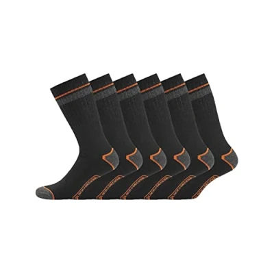 Imagen de BLACK+DECKER Calcetines Trabajo Hombre resistente, malla transpirable, tacones y puntas reforzados (lote de 6)