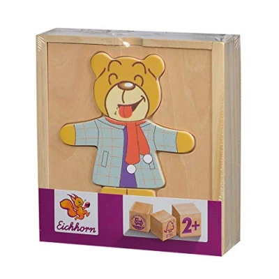 Imagen de Puzzle Madera Oso Vísteme, surt. 4 (Eichhorn 100005401)