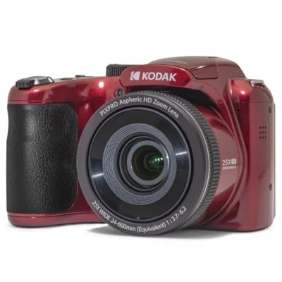 Imagen de Kodak PIXPRO Astro Zoom AZ255 RD Cámara Digital de 16 MP con óptico 25 x 24 mm Gran Angular 1080P Video Full HD y LCD 3 Pulgadas (Rojo)