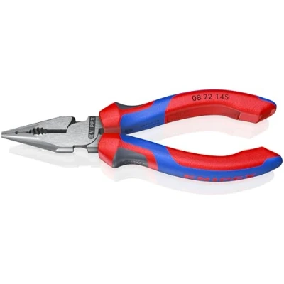 Imagen de Knipex Alicate universal en punta negro atramentado, con fundas multicomponentes 145 mm (cartulina autoservicio/blíster) 08 22 SB