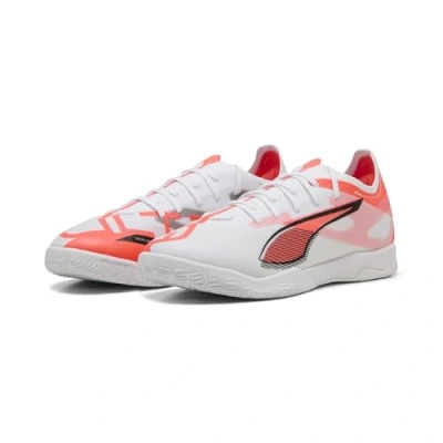 Imagen de Puma Ultra 5 Match IT Botas de fútbol sin tacos, Hombre, Talla: 48.5, White/black/glowing red Zapatos