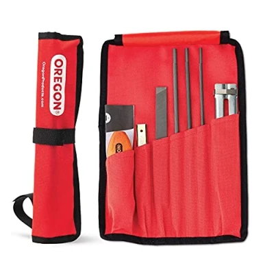 Imagen de Oregon Juego de Afilado Universal para Motosierra, Incluye limas Redondas 5/32&quot;, 3/16&quot; y 7/32&quot;, Lima Plana 15,2 cm, asa, Instrucciones fijación Bolsa Viaje (617067)