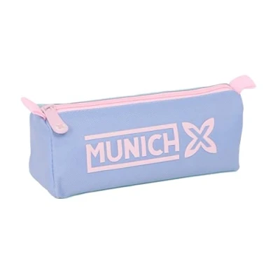 Imagen de Safta MUNICH MELLOW Portatodo con cremallera y compartimiento, Estuche Infantil, Niño, Ideal para Niños en Edad Escolar, Cómodo Versátil, Calidad Resistencia, 21x7x8 cm