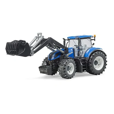 Imagen de bruder 03121 New Holland T7.315 con cargador frontal, granja, tractor, juguete, vehículo