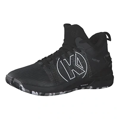 Imagen de Kempa Attack MID Zapatillas de balonmano, Hombre, Talla: 44.5, Black Tela/tejido sintético