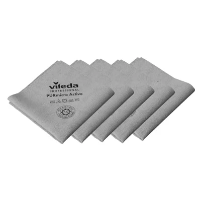 Imagen de Bayeta Vileda Professional Purmicro Active Gris 5 Unidades