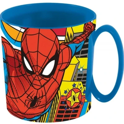 Imagen de Tataway in viaggio si cresce Marvel Taza infantil de plástico Spiderman para hombre, 350 ml, apta microondas