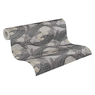 Imagen de Papel pintado Japones Mio Tokio Metropolitan Stories 2 A.S. Création tejido no 10.05 m x 0.53 Beige Gris Negro Fabricado en Alemania 378593 37859 3