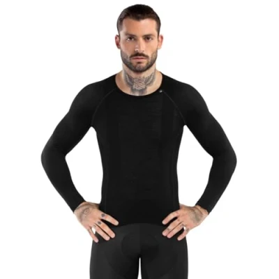 Imagen de SIROKO Camiseta Interior Lana Hombre Ciclismo SRX Typhoon Negro 2XL