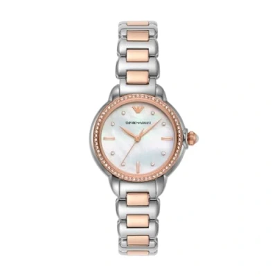 Imagen de Emporio Armani Reloj silvercoloured/rosegoldcoloured, Mujer, Talla: One Size, Silver coloured/rosegold coloured